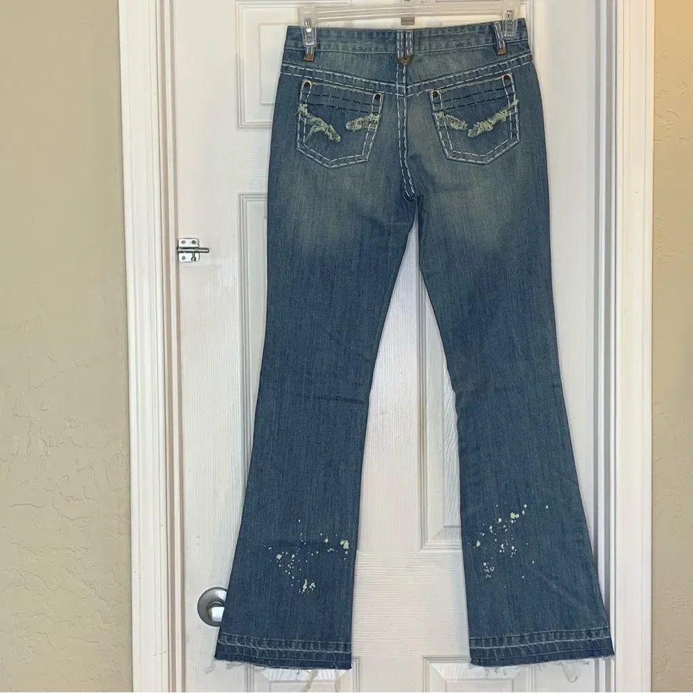Mosquito Bootcut Distressed Jeans Size 10